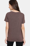 Rosaline Joy Sticks Knit Cotton Top - Chocolate Brown — thumbnail 3